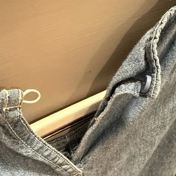 J.Crew Button-back pink linen shift dress & cotton denim dress - Picture 7 of 9